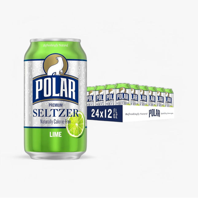 Polar Seltzer Lime 12 Oz X 24