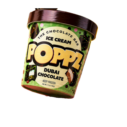 Poppz Dubai Chocolate Ice Cream 10/6.5OZ