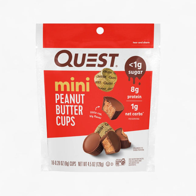 QUEST CUPS MINI 6/16PK PEANUT BUTTER