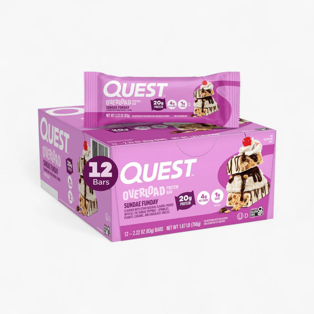 QUEST OVRLD BARS 12/60G SUNDAY FUNDAY
