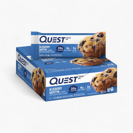 QUEST PROTEIN BARS 12/60G BLUEBERRY MUFFIN