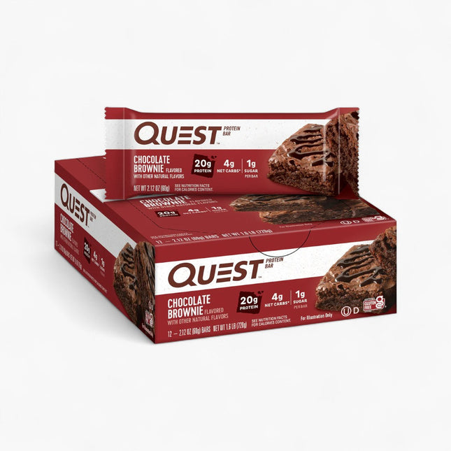 QUEST PROTEIN BARS 12/60G CHOCOLATE BROWNIE