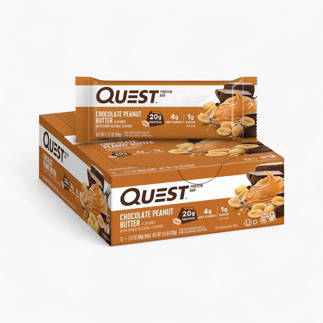 QUEST PROTEIN BARS 12/60G CHOCOLATE PEANUT BUTTER