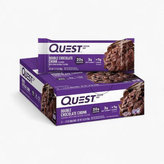 QUEST PROTEIN BARS 12/60G DOUBLE CHOCOLATE CHUNK