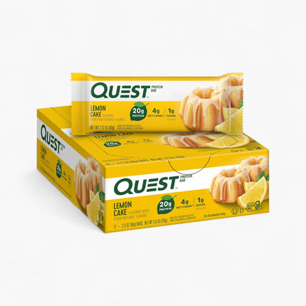 QUEST PROTEIN BARS 12/60G LEMON CAKE