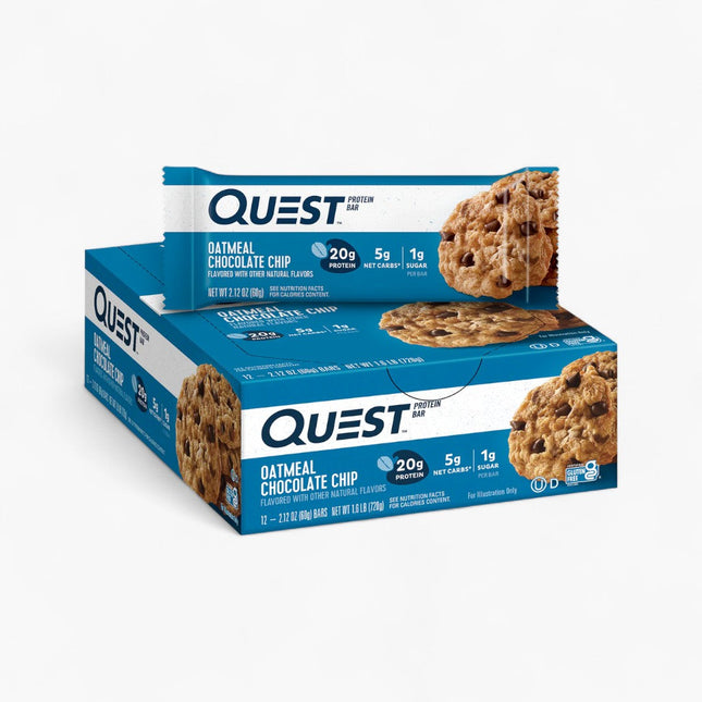 QUEST PROTEIN BARS 12/60G OATMEAL CHOCOLATE CHIP