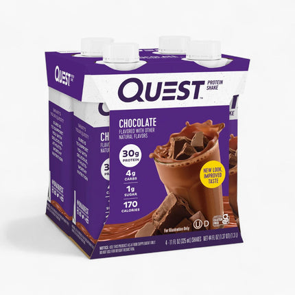 QUEST PROTEIN RTD 3/4PK CHOCOLATE 11OZ 4PK