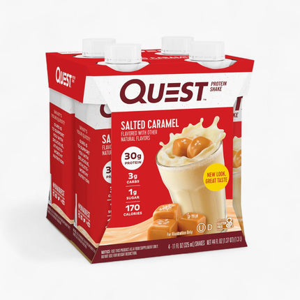 QUEST PROTEIN RTD 3/4PK SALTED CARAMEL 11OZ 4PK
