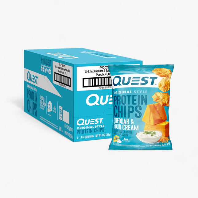 QUEST PROT CHIPS 8/1.2OZ CHEDDAR & SOUR CREAM