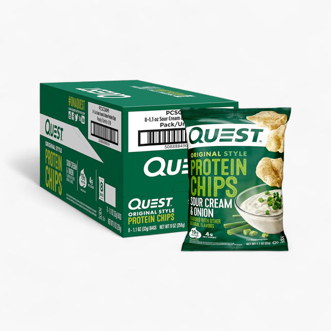 QUEST PROT CHIPS 8/1.2OZ SOUR CREAM & ONION