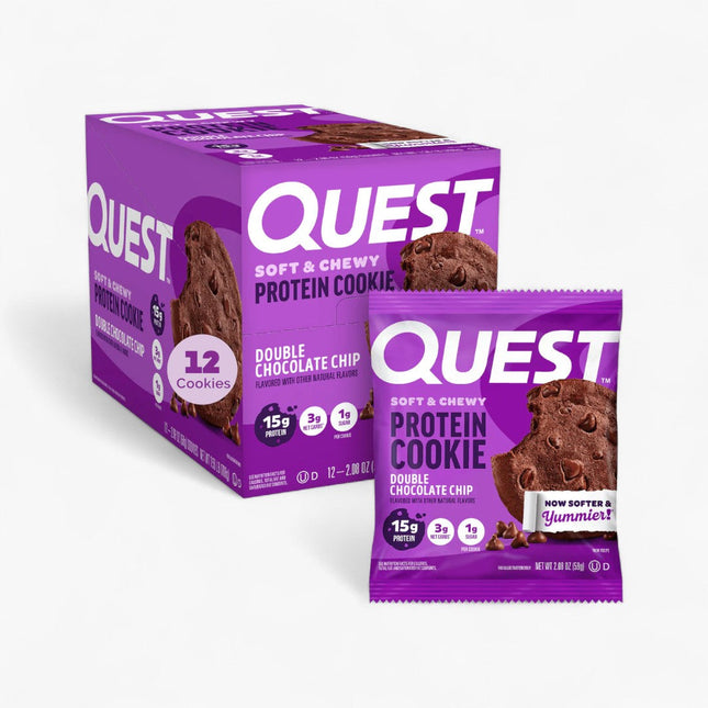QUEST PROT COOKIE 12/2OZ DOUBLE CHOCOLATE CHIP