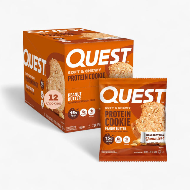 QUEST PROT COOKIE 12/2OZ PEANUT BUTTER