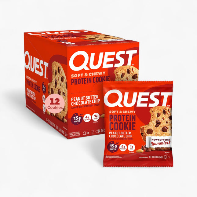 QUEST PROT COOKIE 12/2OZ PEANUT BUTTER CHOC CHIP