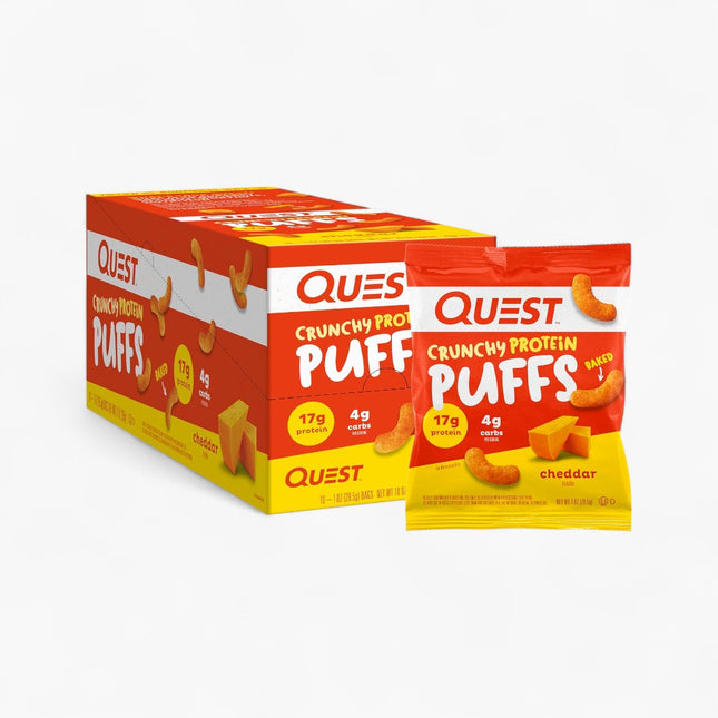 QUEST PROT PUFFS 10/1OZ CHEDDAR