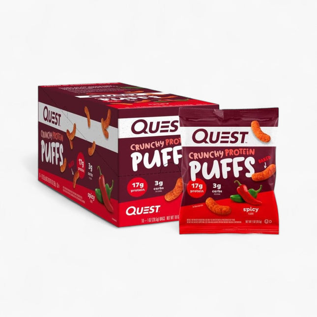 QUEST PROT PUFFS 10/1OZ SPICY