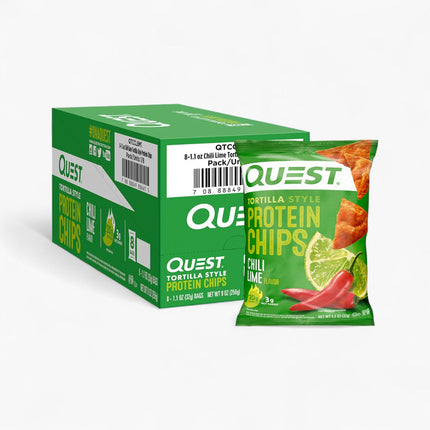 QUEST TORT CHIP 8/1.1OZ CHILI LIME