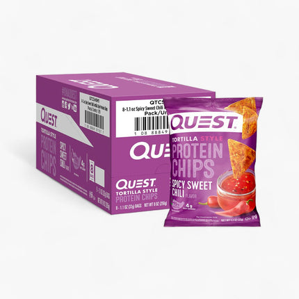QUEST TORT CHIP 8/1.1OZ SPICY SWEET CHILI
