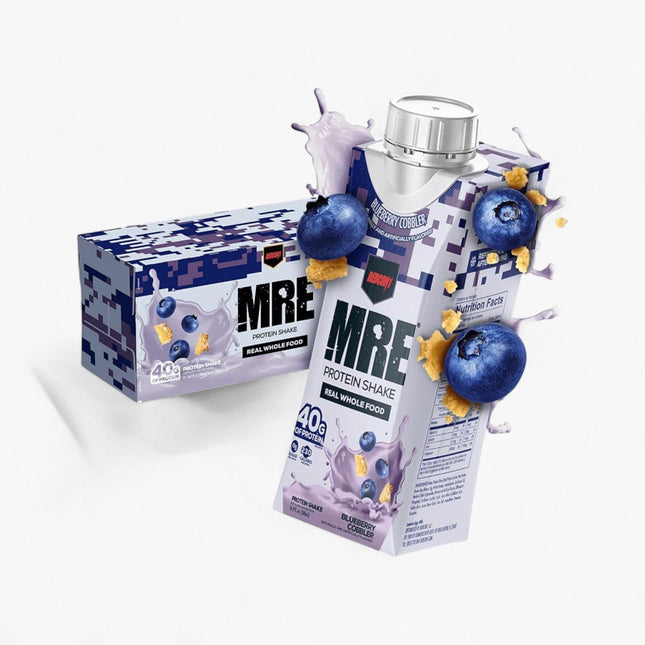 REDCON1 MRE PROTEIN SHAKE - 40G PROTEIN - 12/17OZ BLUEBERRY COBBLER