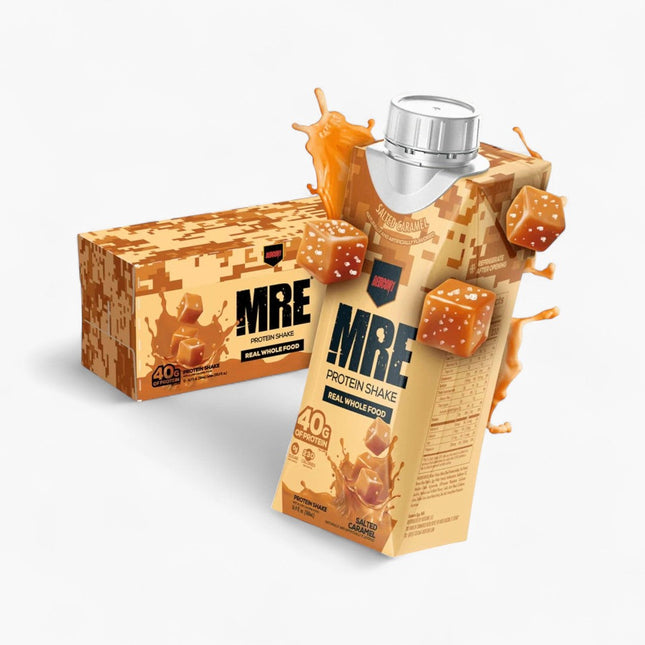 REDCON1 MRE PROTEIN SHAKE - 40G PROTEIN - 12/17OZ SALTED CARAMEL
