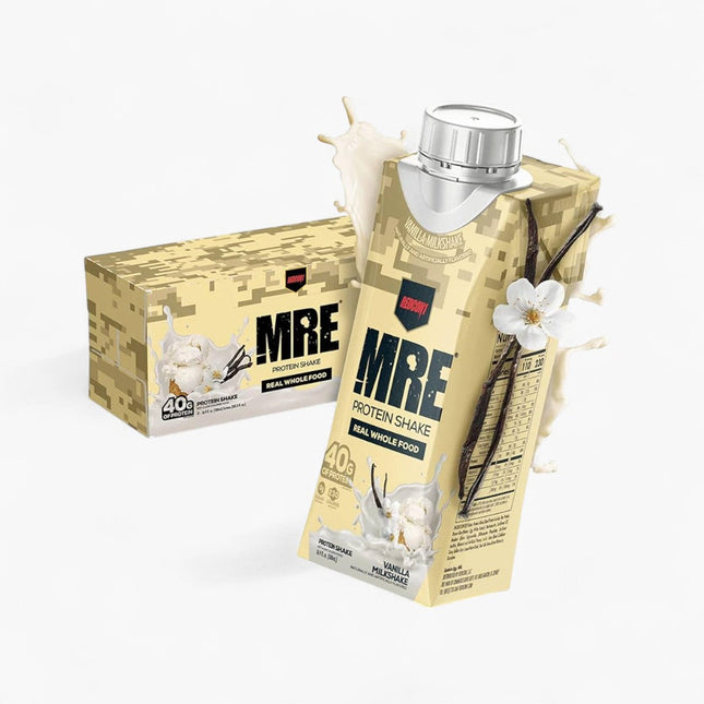 REDCON1 MRE PROTEIN SHAKE - 40G PROTEIN - 12/17OZ VANILLA MILKSHAKE