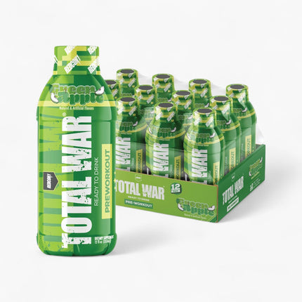 REDCON1 TOTAL WAR PREWORKOUT DRINK 12/12OZ GREEN APPLE