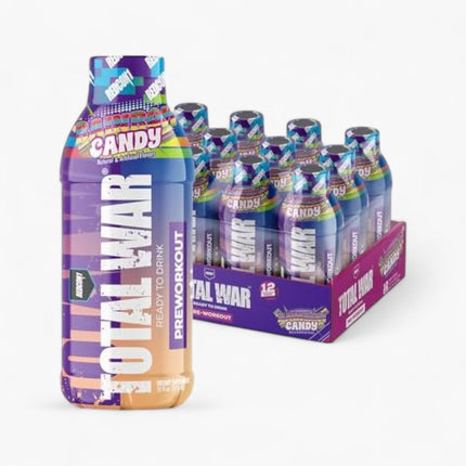 REDCON1 TOTAL WAR PREWORKOUT DRINK 12/12OZ RAINBOW CANDY