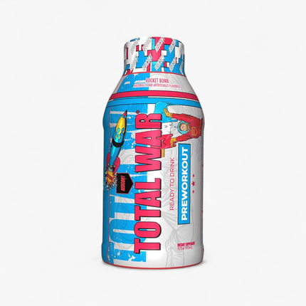 REDCON1 TOTAL WAR PREWORKOUT DRINK 12/12OZ ROCKET BOMB