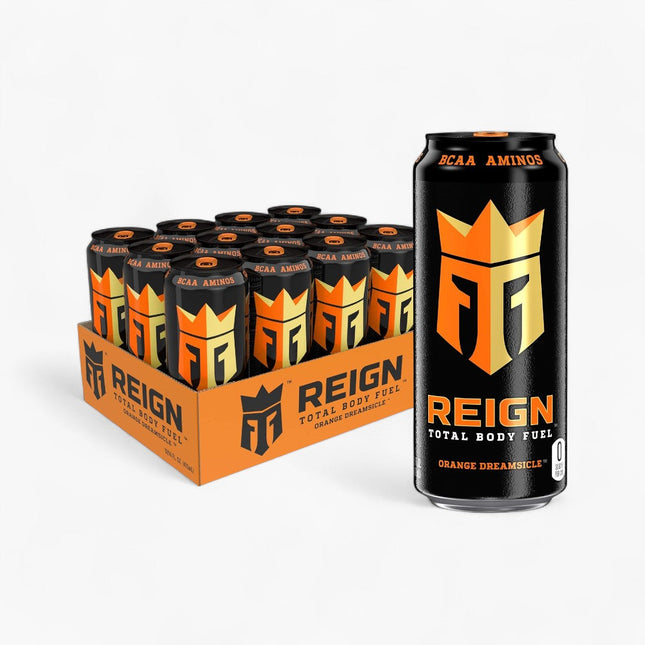 REIGN BODY FUEL ENERGY DRINK 12/16OZ ORANGE DREAMSICLE