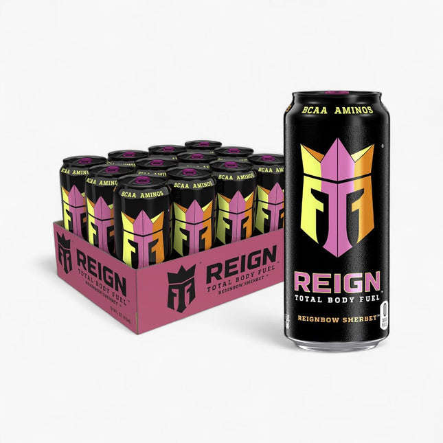 REIGN BODY FUEL ENERGY DRINK 12/16OZ REIGNBOW SHERBET