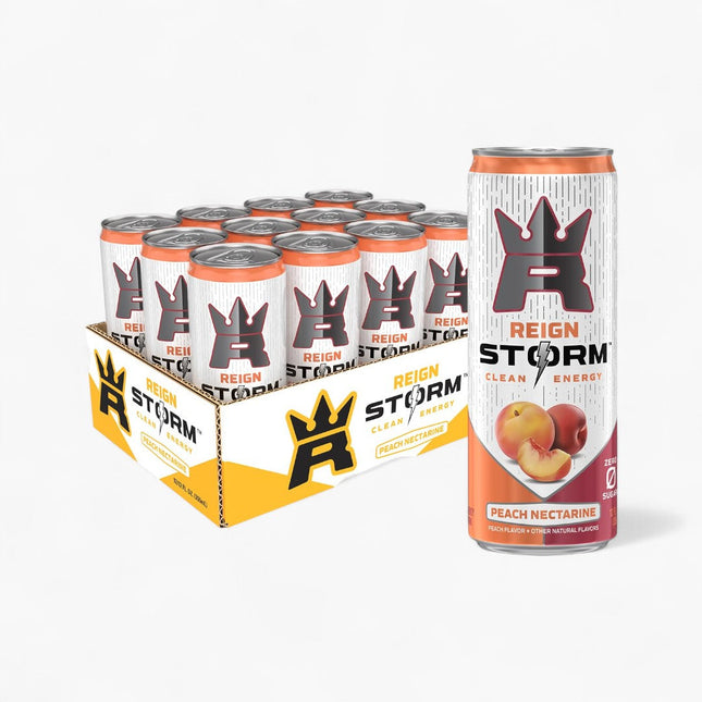 REIGN STORM CLEAN ENERGY DRINK 12/12OZ PEACH NECTARINE