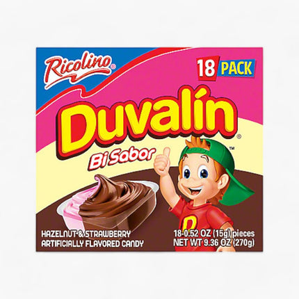 Ricolino Duvalin Hazelnut/ Strawberry 18/0.53Oz