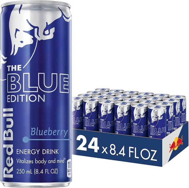 Red Bull Blue Energy Drink – 24 Pack × 8 oz Cans