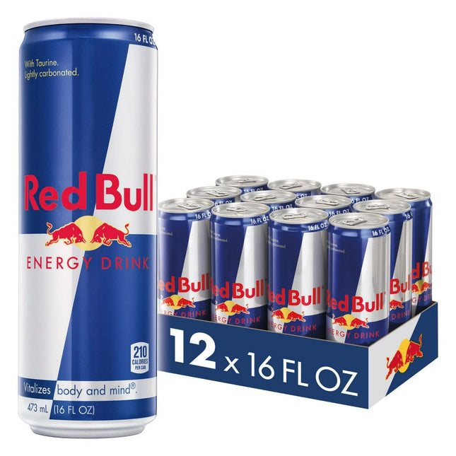 Red Bull Original Energy Drink – 12 Pack × 16 oz Cans