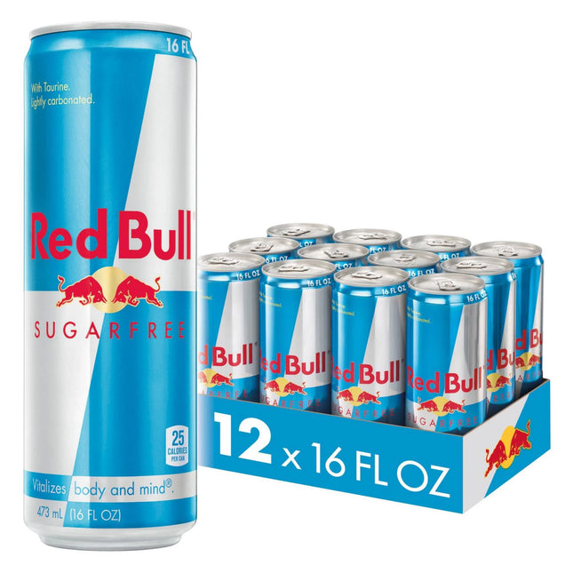 Red Bull Original Sugar Free Energy Drink – 12 Pack × 16 oz Cans