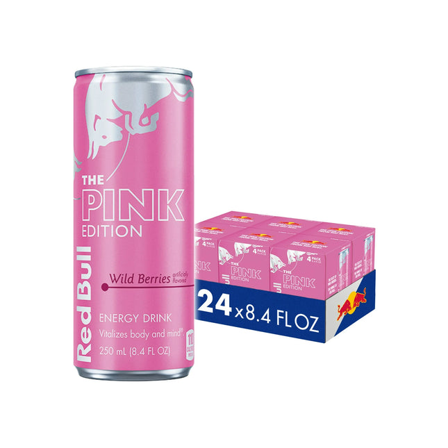 Red Bull Pink Energy Drink – 24 Pack × 8 oz Cans