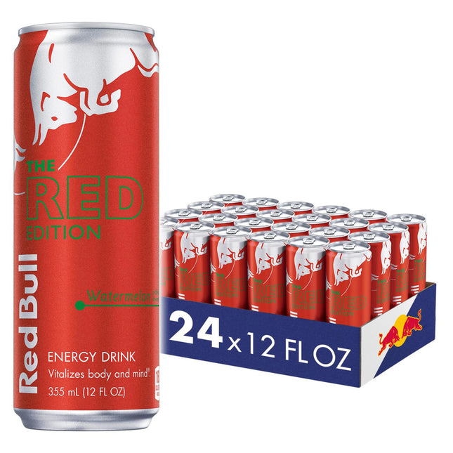 Red Bull Red Energy Drink – 24 Pack × 12 oz Cans
