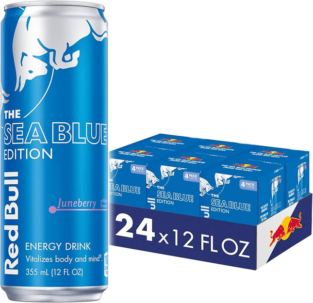 Red Bull Sea Blue Energy Drink – 24 Pack × 12 oz Cans