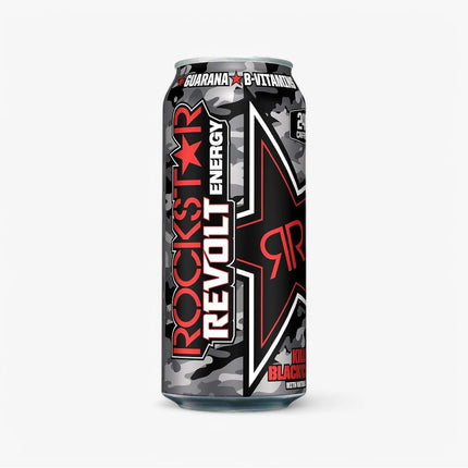 Rockstar Energy Drink Revolt Killer Black Cherry 16 Oz X 12