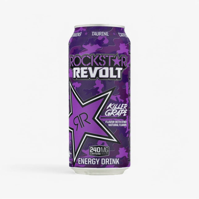 Rockstar Energy Drink Revolt Killer Grape 16 Oz X 12