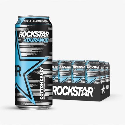 ROCKSTAR ENERGY DRINK XDURANCE COTTON CANDY 16 OZ X 12