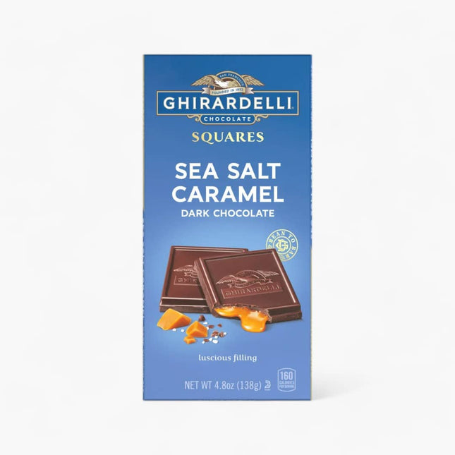 Sea Salt Caramel Dark Chocolate Squares Bar 10/4.8Oz