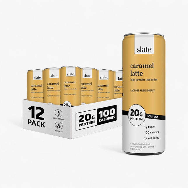 SLATE PROTEIN COFFEE 12/11OZ CARAMEL LATTE