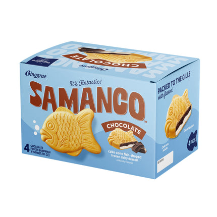 Samanco Ice Cream Chocolate 4PK - 6/20.4OZ