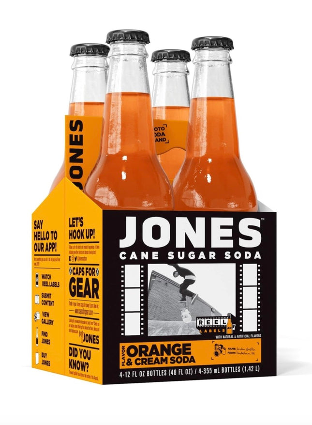 JONES ORANGE CREAM SODA 24/12OZ (GLASS)