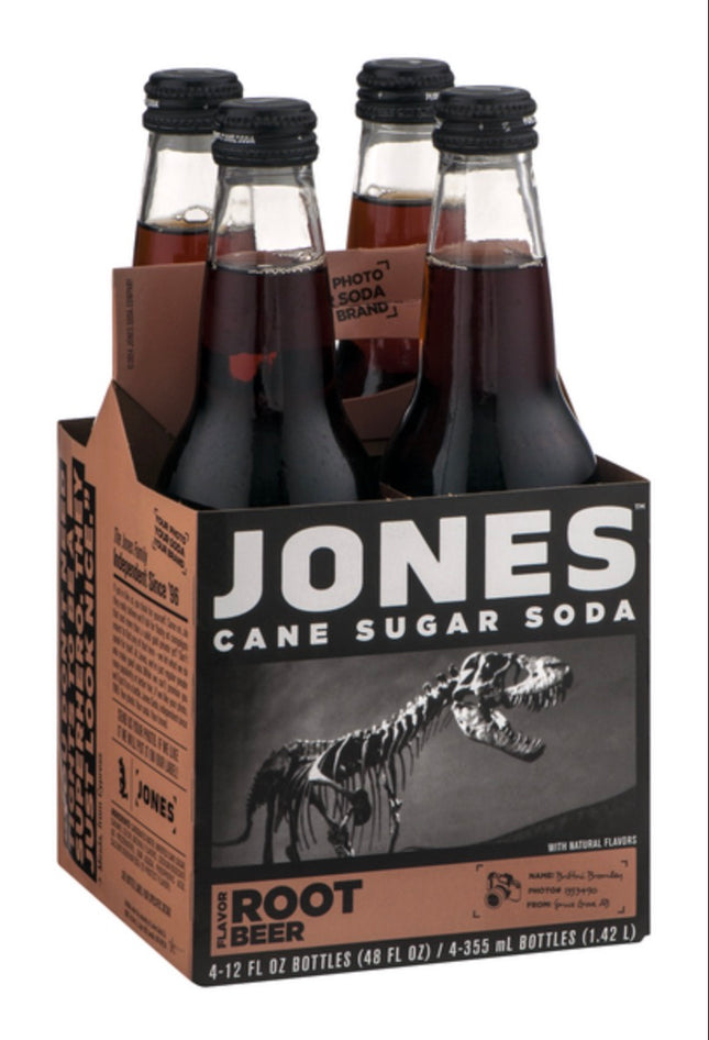 JONES ROOT BEER SODA 24/12OZ (GLASS)