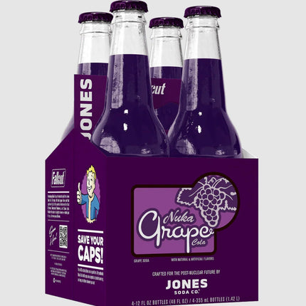 JONES NUKE GRAPE SODA 12/12OZ (GLASS)
