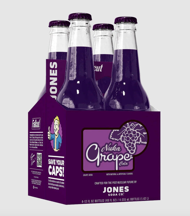 JONES NUKE GRAPE SODA 12/12OZ (GLASS)