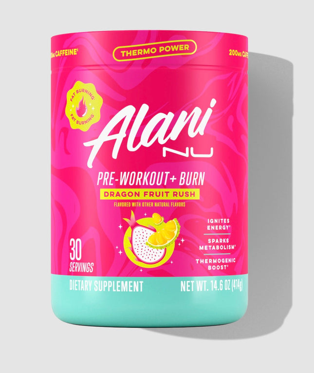 ALANI NU PREWORKOUT + BURN DRAGON FRUIT RUSH POWDER - 30SRV