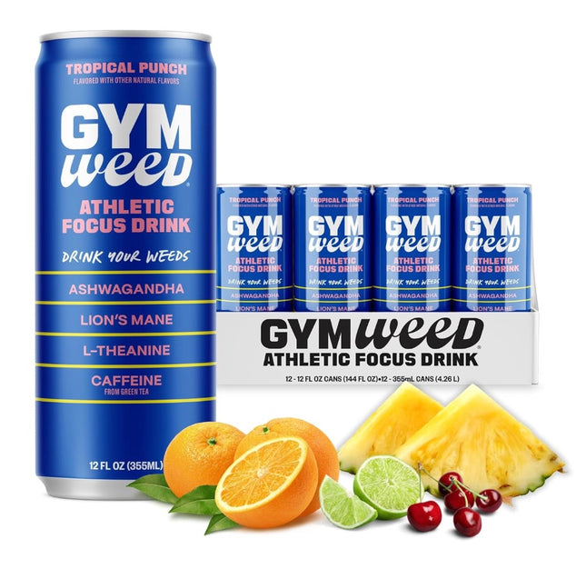 GYM WEEDS ENERGY DRINK - 12 OZ - 12 PK
