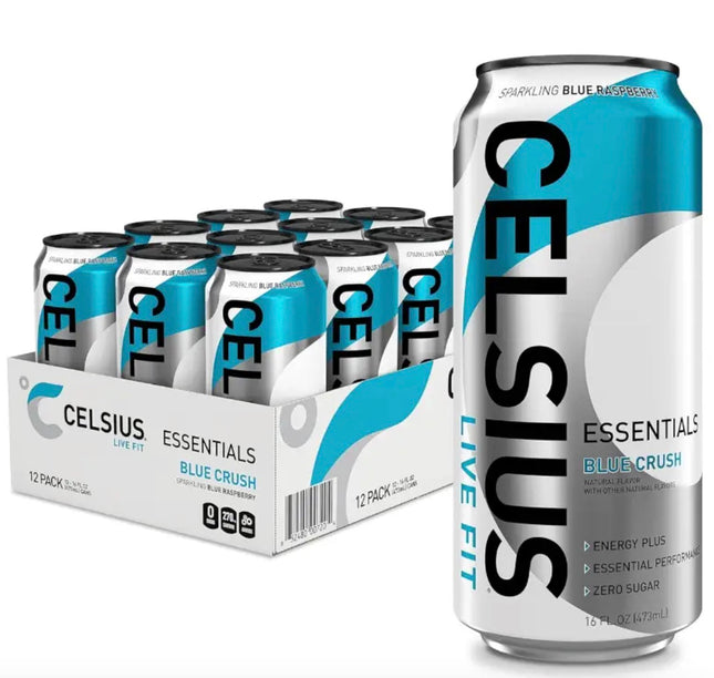 Celsius Essentials Sparkling Blue Crush Energy 12/16 OZ